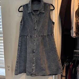 Sleeveless Denim Dress
